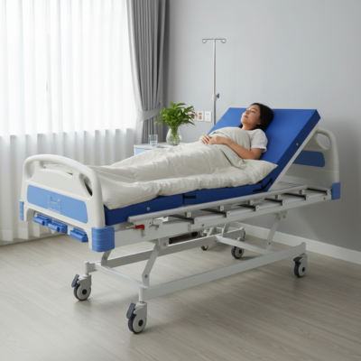 Catre Cama Clínica MANUAL 3 posiciones c/colchón