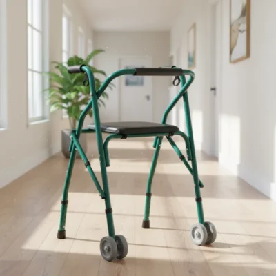 Andador Plegable con Asiento 914L (Verde)