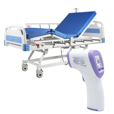 Catre Clínico ELECTRICO 4P MULTI Con Colchón + Termómetro Infrarojo