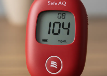 Glucómetro SINOCARE Safe AQ (Rojo) Incluye 50 Lancetas GRATIS