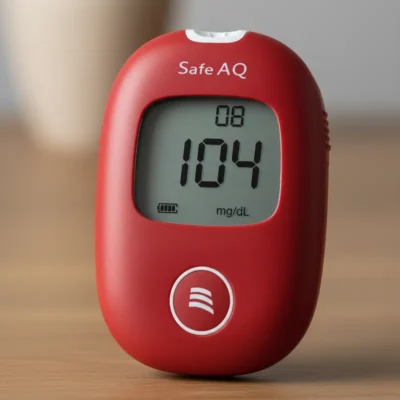 Glucómetro SINOCARE Safe AQ (Rojo) Incluye 50 Lancetas GRATIS