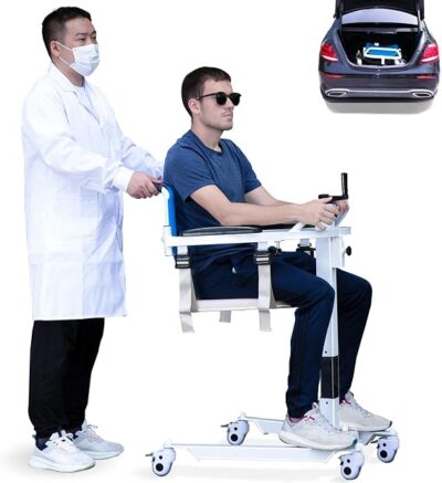 Silla de Traslado Plegable Para Pacientes Multifunción,  Grúa para Enfermos, Silla de transferencia para adultos mayores, Silla elevadora para discapacitados